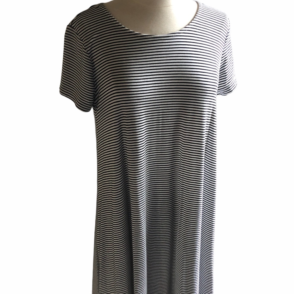 Black & white striped Swing dress